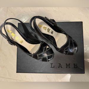 6M,  L.A.M.B.  Lather Sole, Made in Brazil.